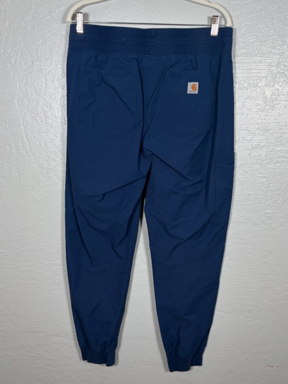 Carhartt Force Women L Navy Blue Essential Jogger Scrub Pants Medical Nurse - Picture 4 of 7